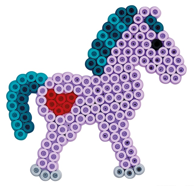 Produktbilde 2 for Hama Midi-pose 3000 perler og 4 perleplater