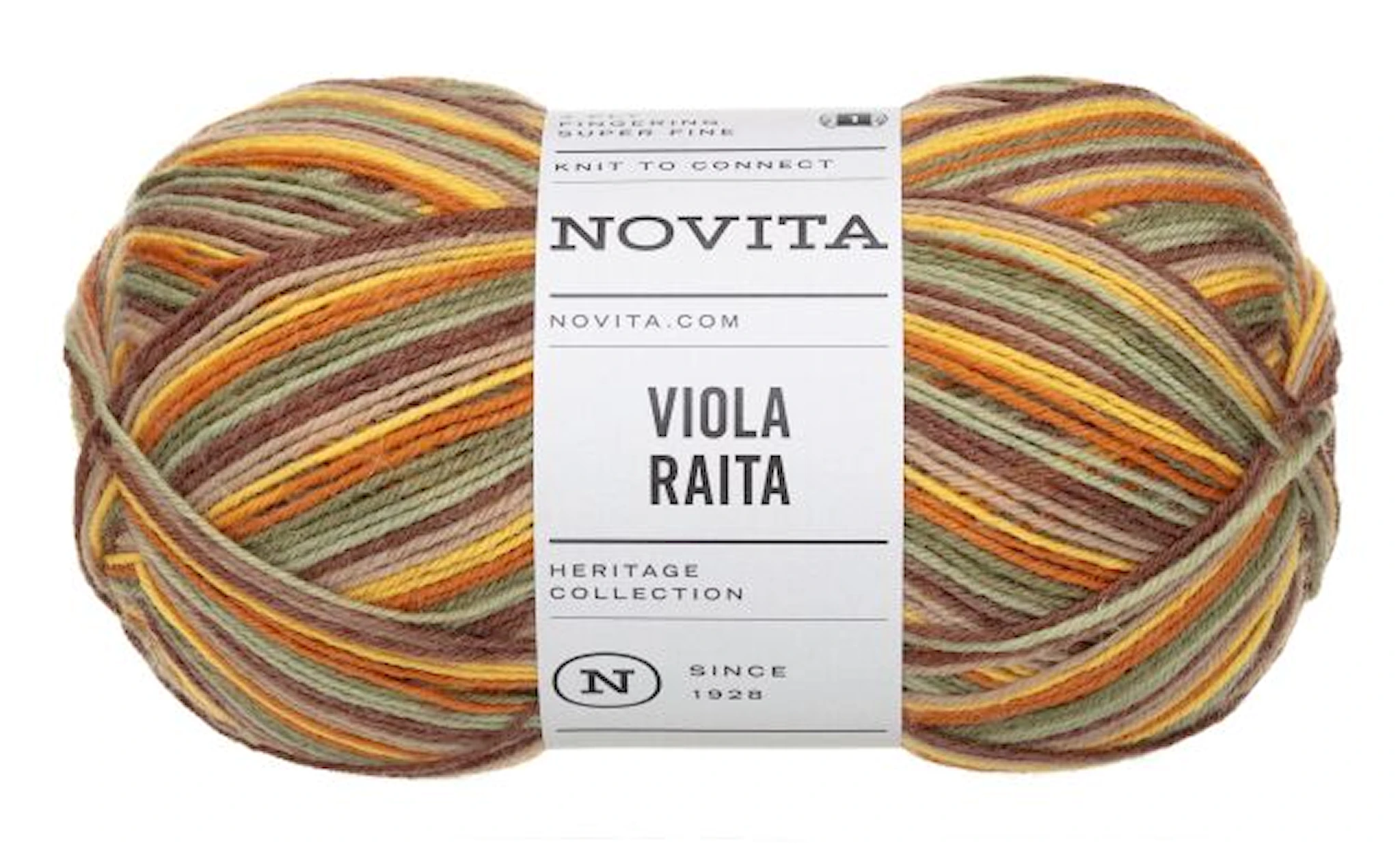 Tuotekuva ille Viola Raita Lanka Villasekoite 100g Novita