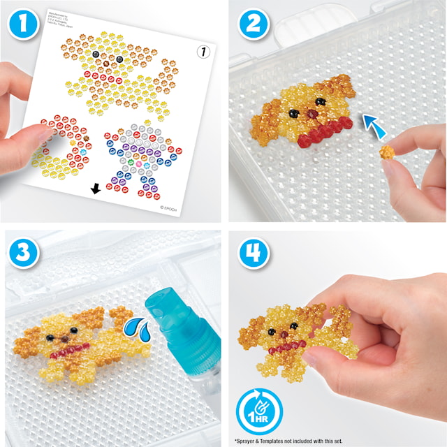 Tuotekuva 3 - Täyttöpakkaus kimallehelmiä 2000 kpl Aquabeads