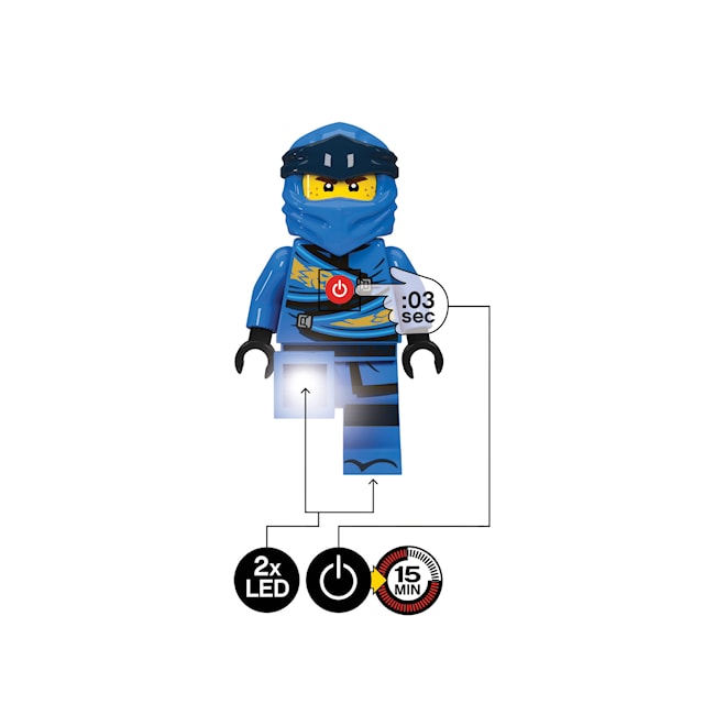 Tuotekuva 3 - LEGO Ninjago Taskulamppu LED Jay 300%