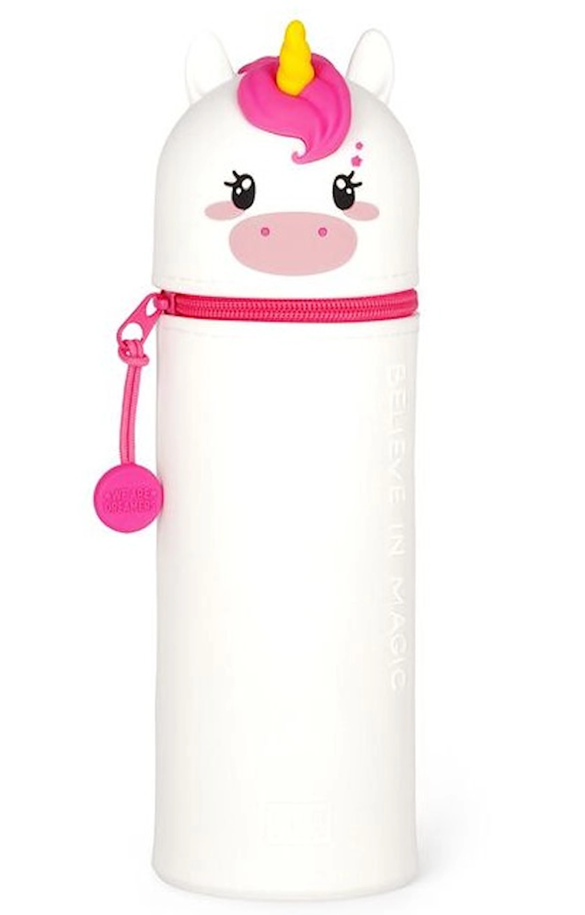 Produktbilde for Pennal Unicorn Av Silikon Med Glidelås 18,5 cm Kawaii