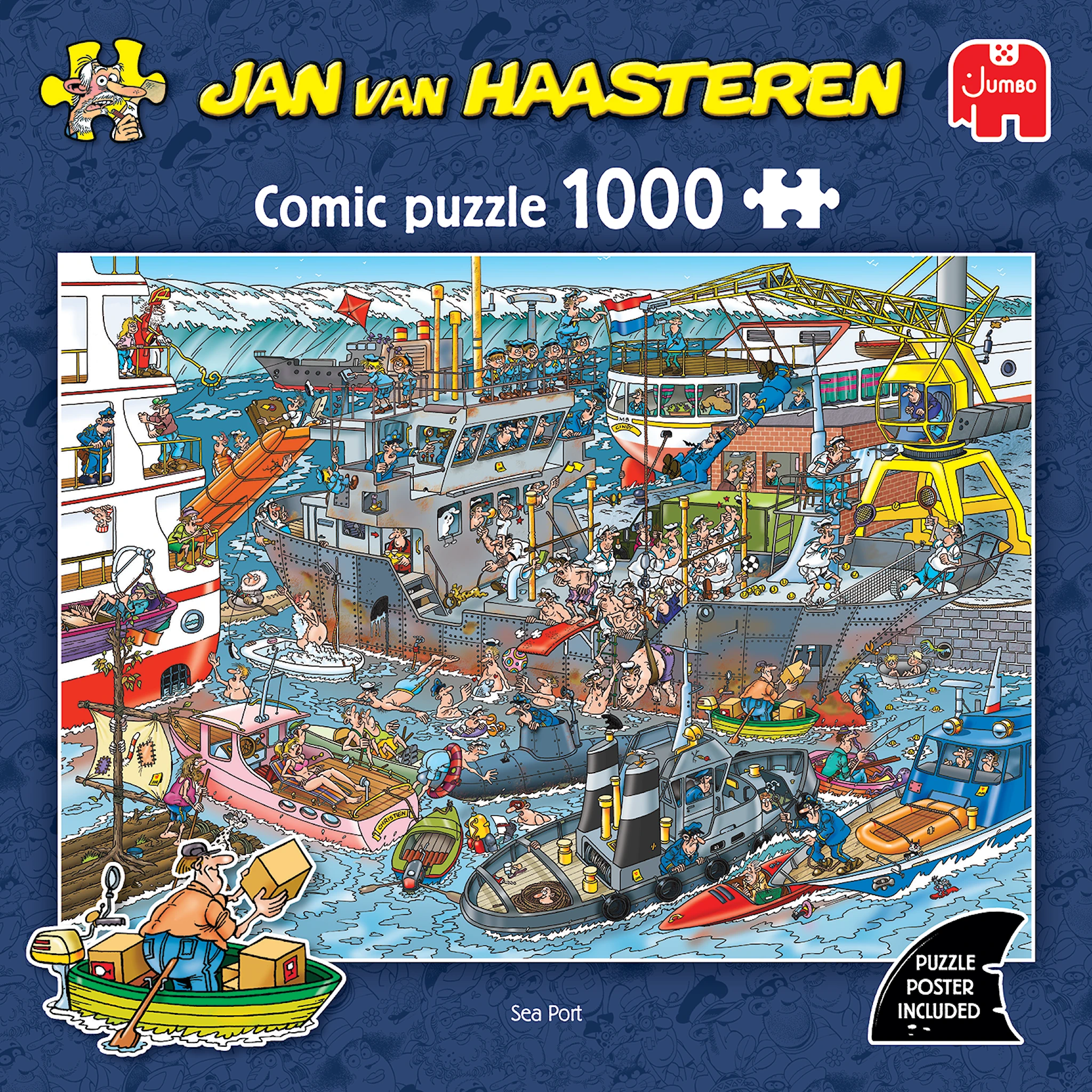 Produktbild för Jan van Haasteren Sea Port Pussel 1000 bitar
