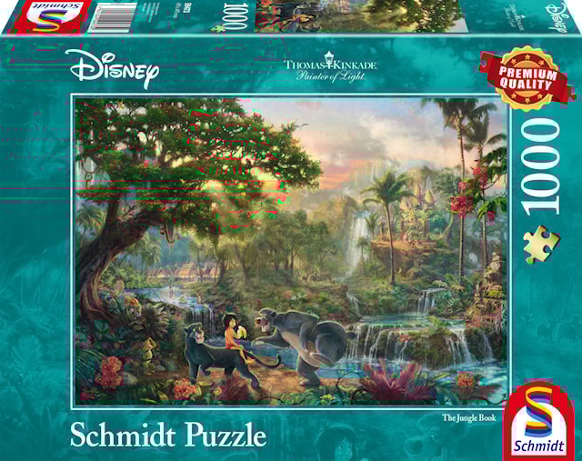 Tuotekuva 1 - Disney The Jungle Book Thomas Kinkade Palapelit 1000 palaa Schmidt