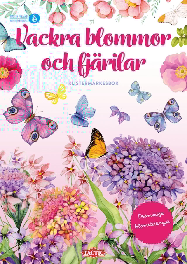 Blommor och fjärilar med stickers Tactic