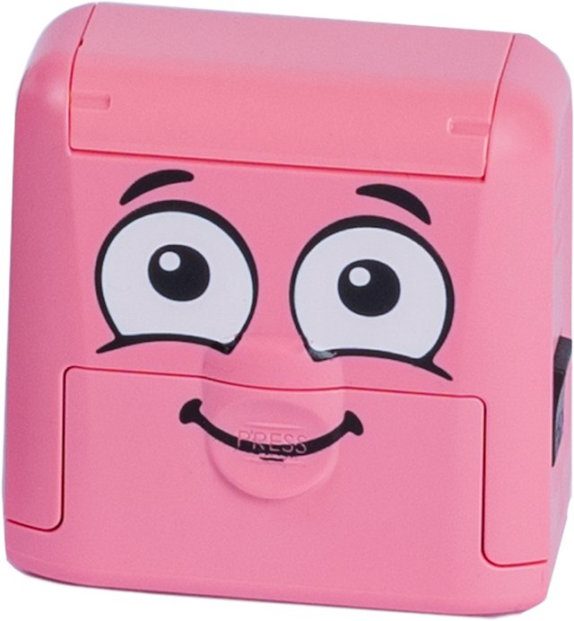 Produktbild 2 för Stämpel Namnmärkning Rosa Marky DIY COLOP