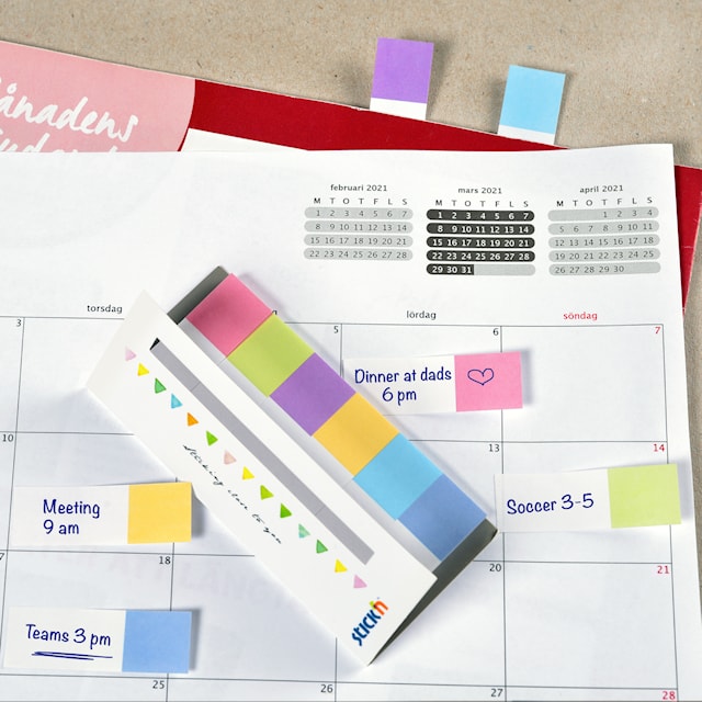 Produktbild 2 för Indexflikar Candy 50x15 mm Papp Stick'n