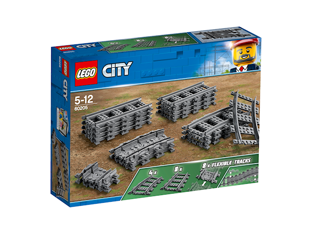 Produktbild 1 för Flexibla spår, LEGO City Trains (60205)