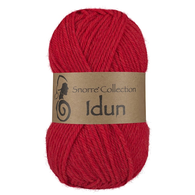 Idun Ull, Alpaca mix 50 gr Rød 650 Viking Snorre