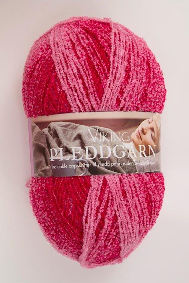 Pleddgarn Garn Akrylmix 350 g Cerise 764 Viking Garn