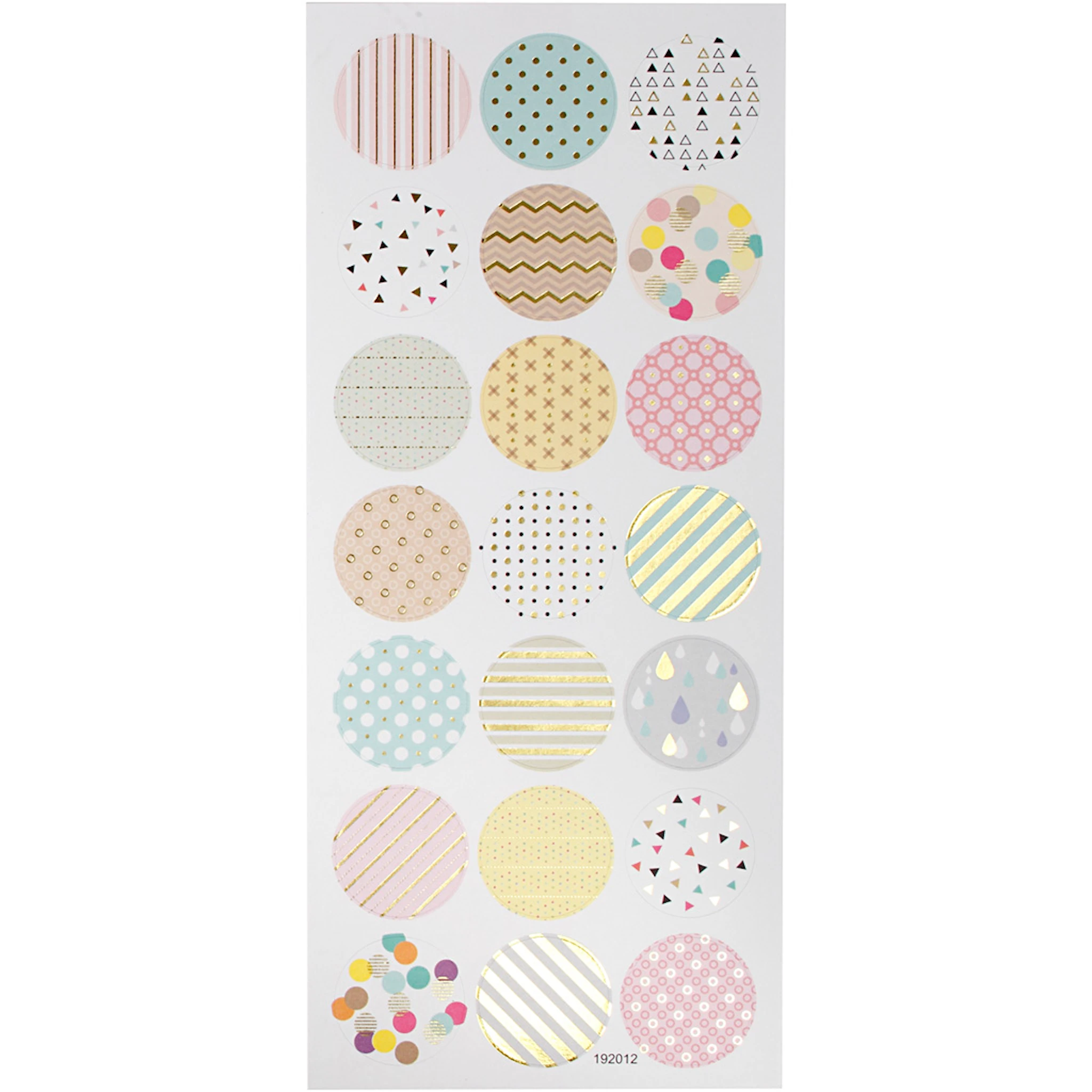 Tuotekuva ille Tarrat, pastellit, arkki 10x23 cm, ca. 21 kpl, 1 ark