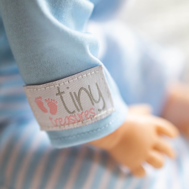 Produktbilde 2 for Blå bjørne dukke Blå 44 cm Tiny Treasures