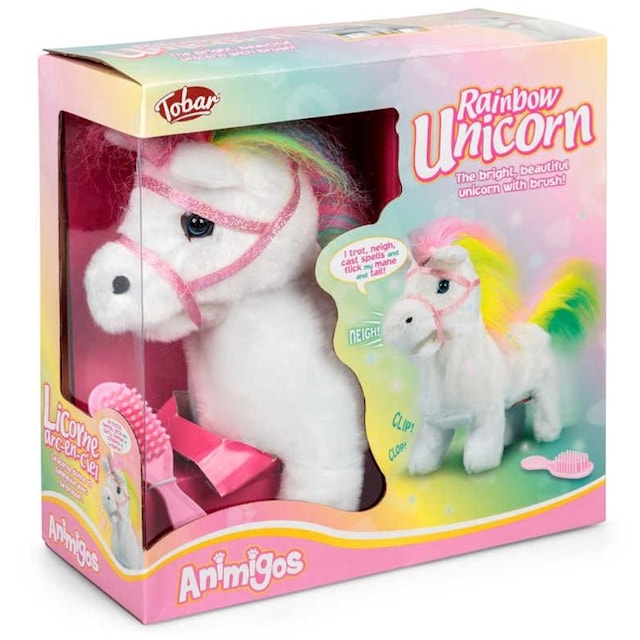 Produktbild 2 för Animigos Gående Rainbow Unicorn