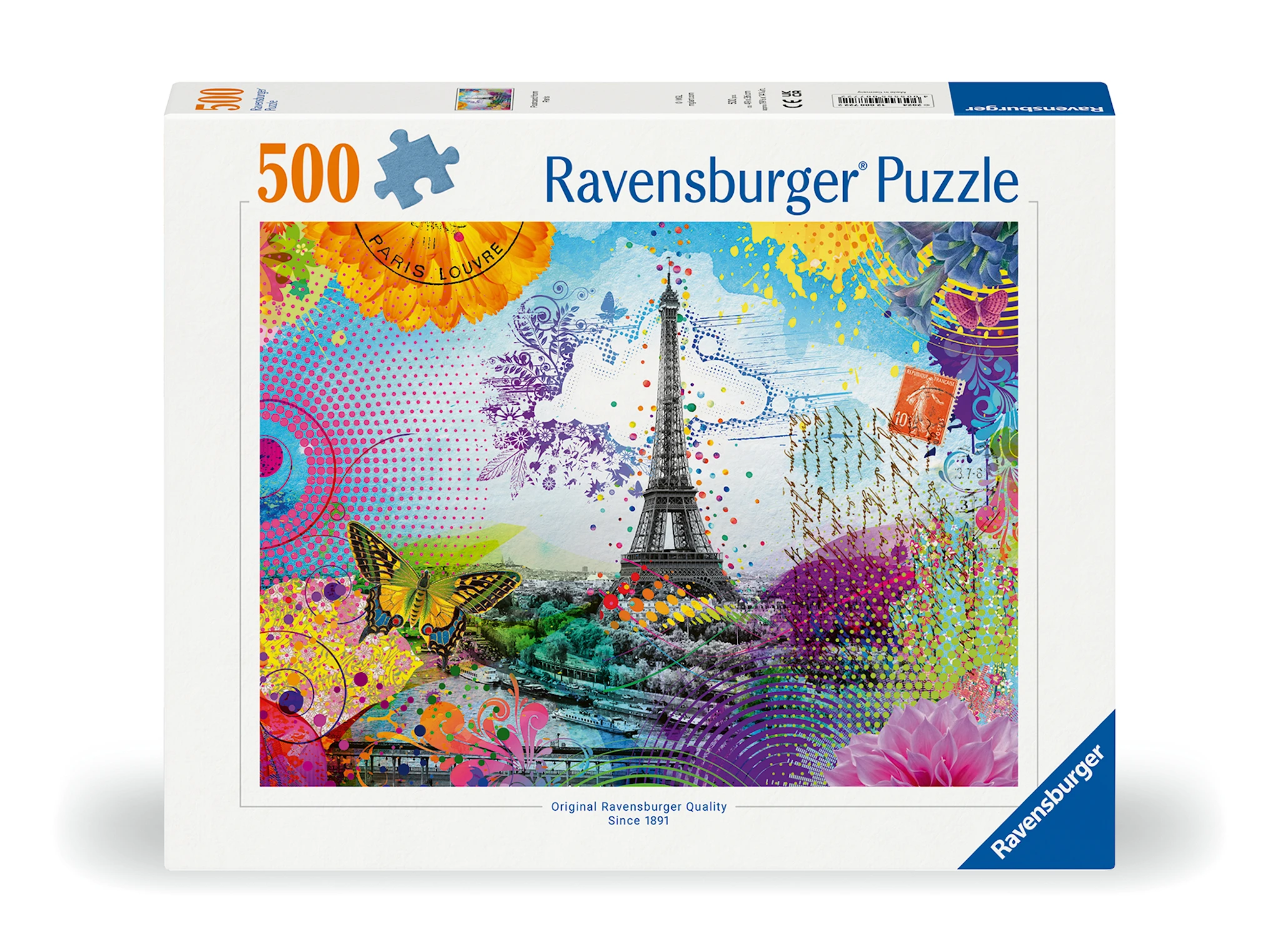 Tuotekuva ille Pussel Postcard from Paris 500 bitar, Ravensburger