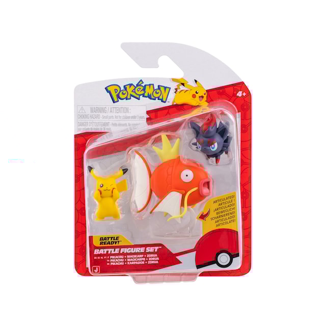 Tuotekuva 5 - Pikachu/Magikarp/Zorua 3-pack Figuurit Pokemon
