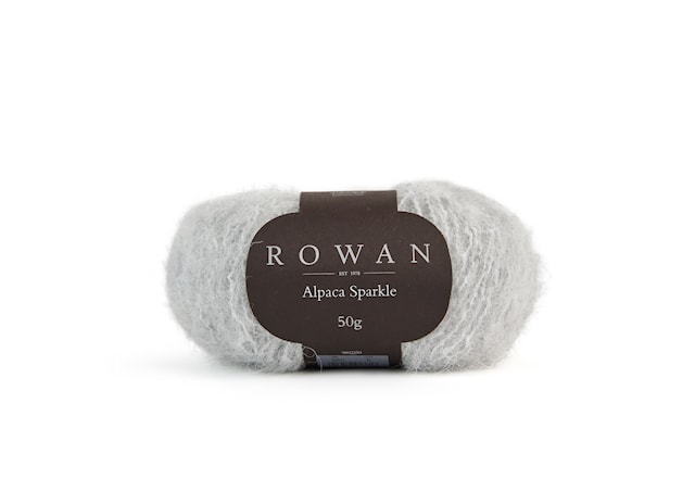 Alpaca Sparkle, paljett garn, 50 gr Silver 10024 Rowan