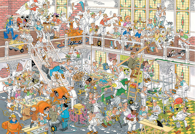 Produktbild 2 för Jan van Haasteren Pussel Renovation Project 3000 bitar