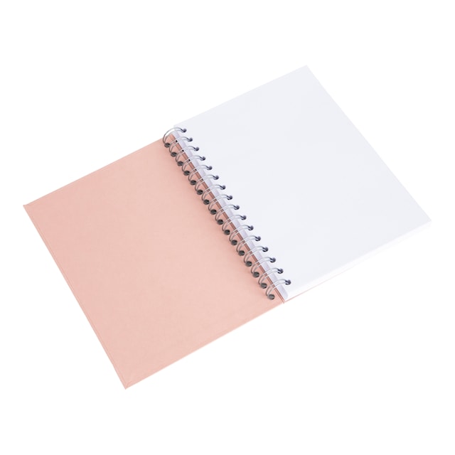 Tuotekuva 3 - Muistikirja A5, pilkullinen, väri Pölyinen Pinkki, 90 sivua, Bigso Box of Sweden.