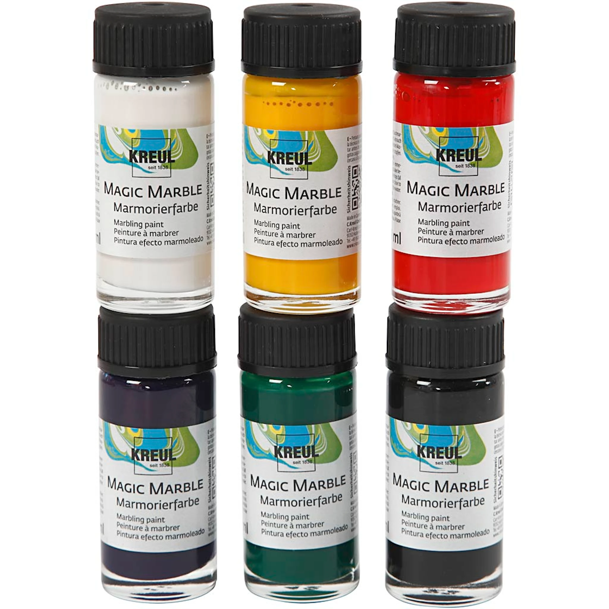 Tuotekuva ille Taikamarmoriväri, perusvärilajitelma, 6x20 ml/ 1 pkt