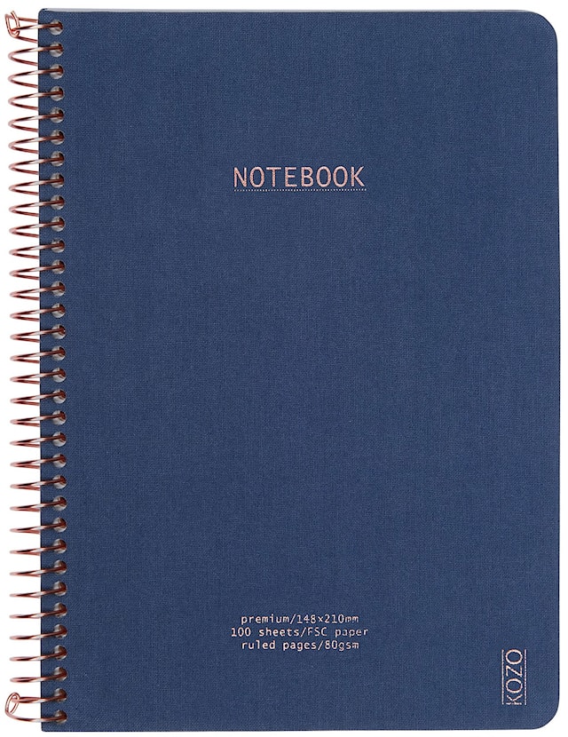 Produktbild 1 för Anteckningsbok A5 Premium Navy KOZO
