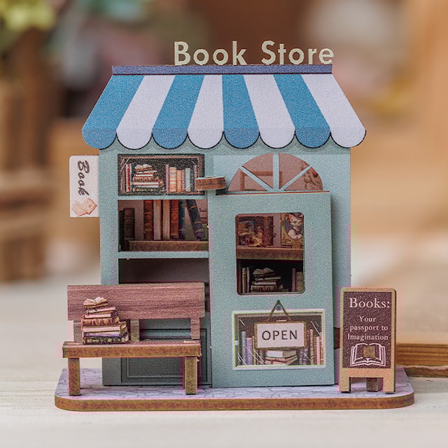 Book Nook: DIY Magnetic Book Store-magnet Caratem