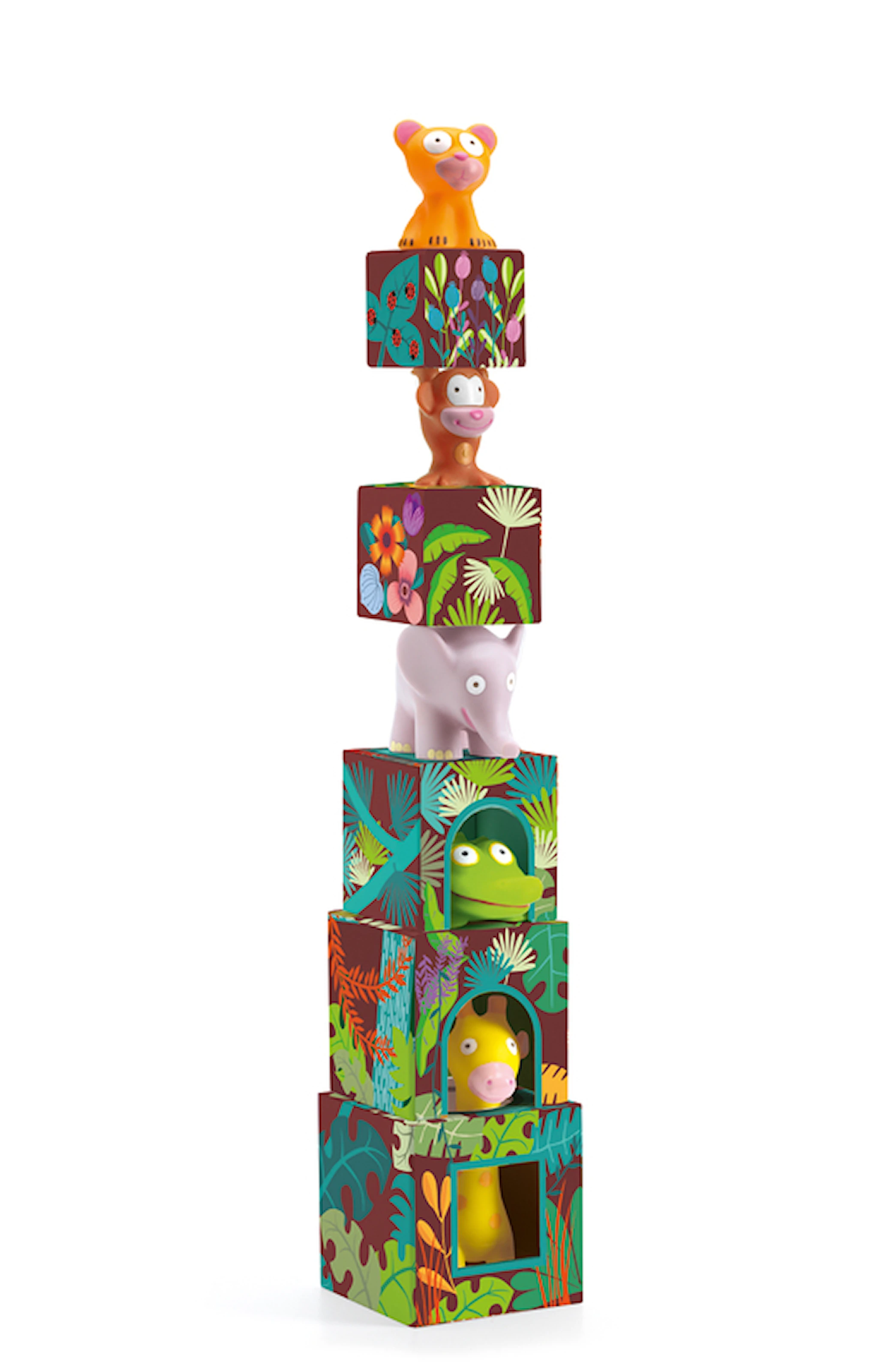 Produktbilde for Stableklosser med jungeldyr, Djeco