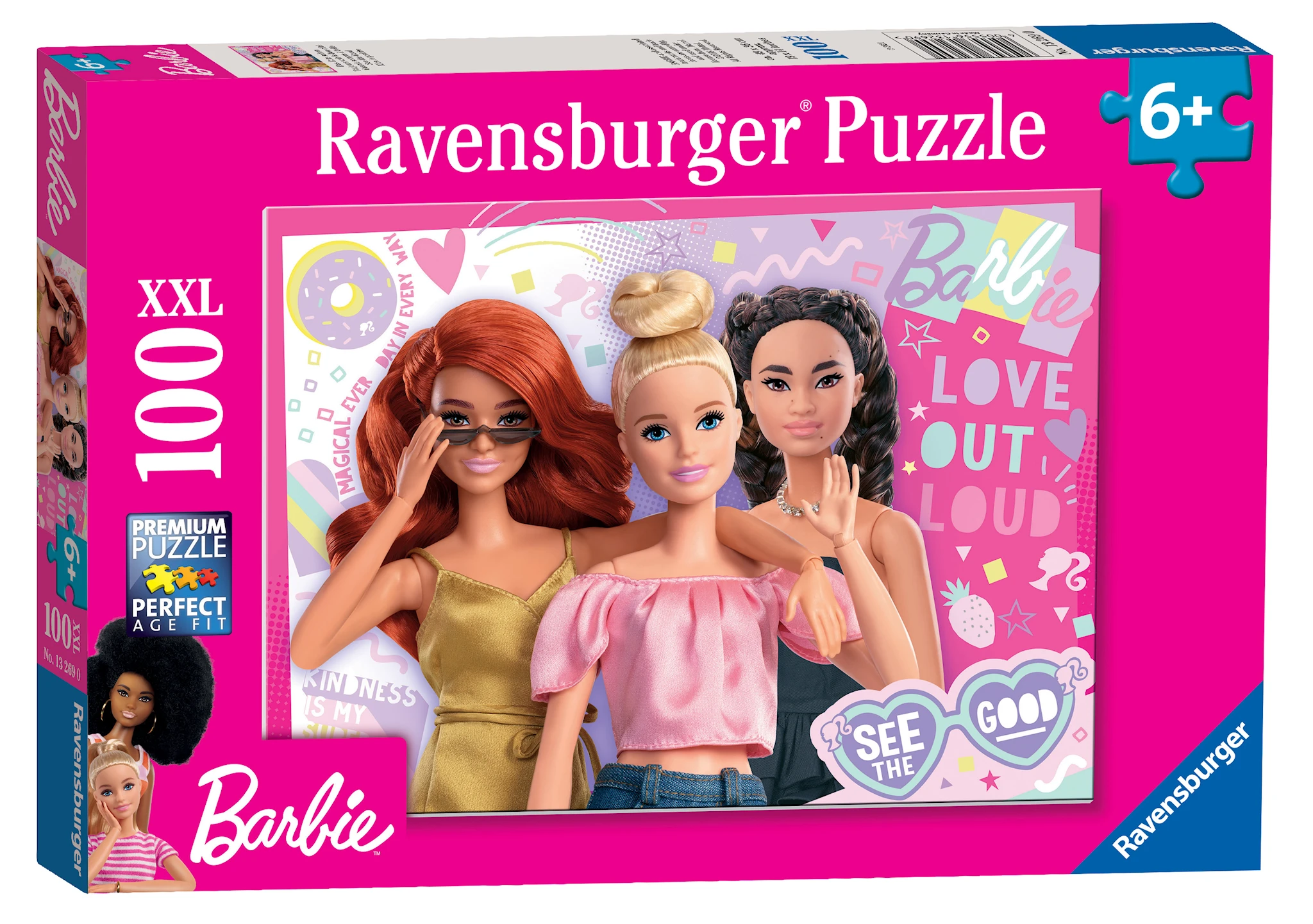 Produktbilde for Puslespill Barbie 100 brikker, Ravensburger