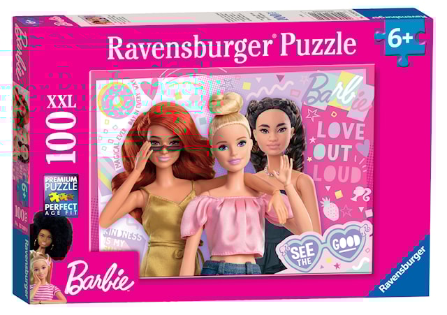 Produktbild 1 för Pussel Barbie 100 bitar, Ravensburger