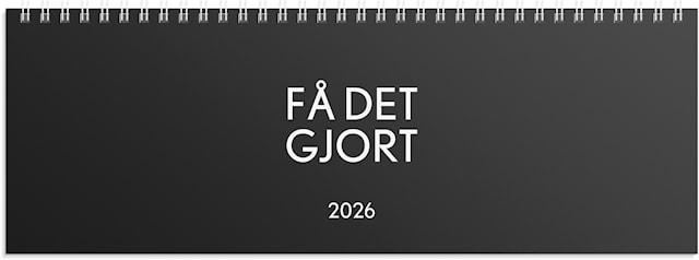 Produktbild 1 för Kalender 2026 Bordsalmanackan Få det gjort Svart Burde