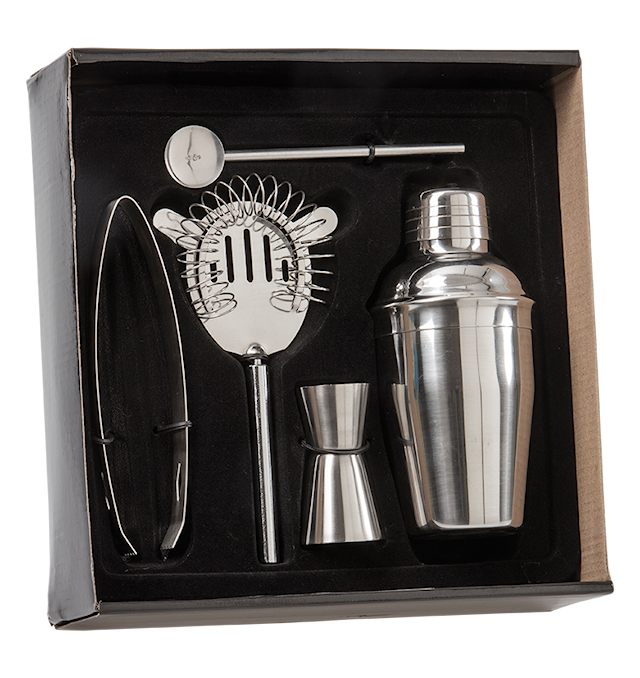 Cocktailsett i Rustfritt Stål 5 Deler