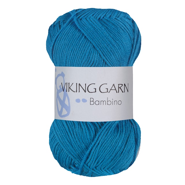 Bambino Garn Bomullsmix 50 g Himmelsblå 424 Viking Garn