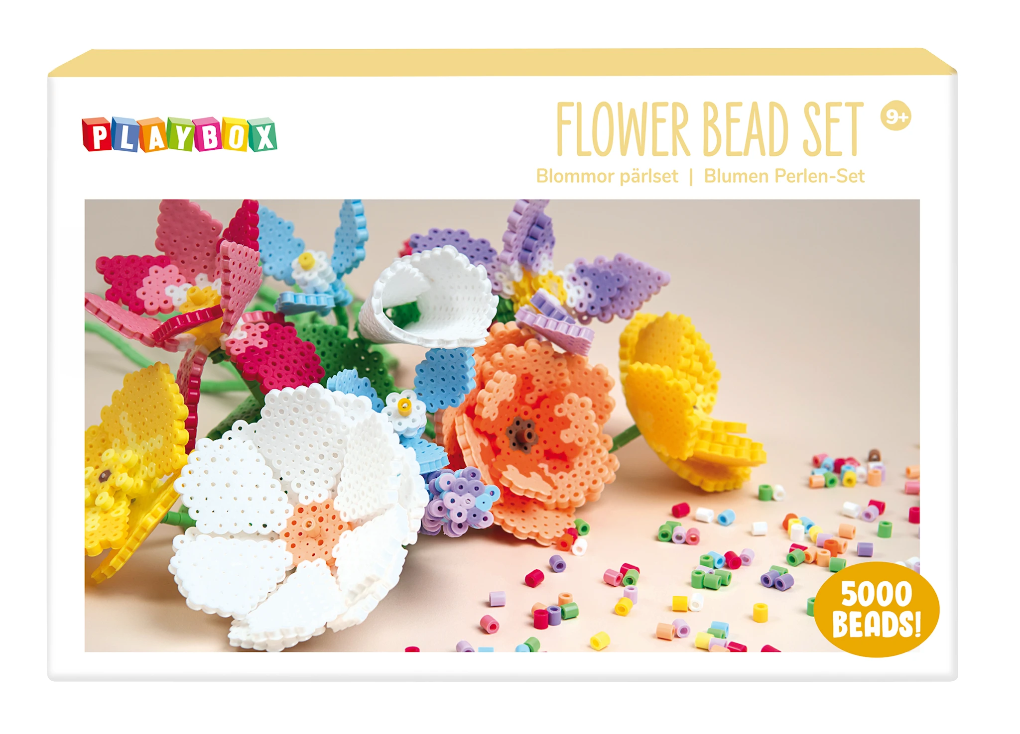 Produktbild för Pärlset Blommor Playbox