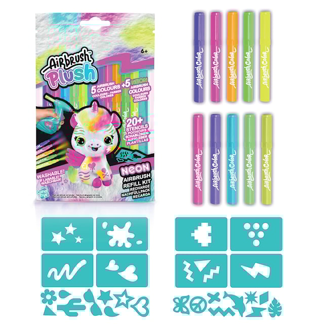 Tuotekuva 1 - Plush Refill Neon Kit x 10 marks Airbrush Plush