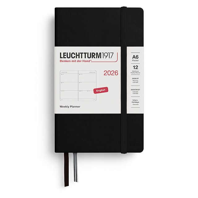 Weekly Planner 2026 A6 Black Leuchtturm1917