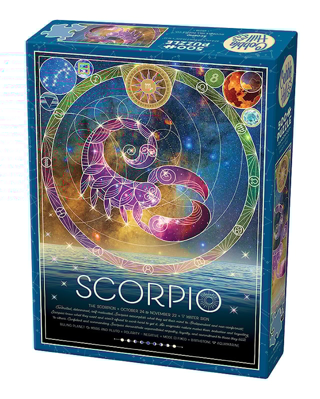 Produktbilde 1 for Puslespill Zodiac Scorpio 500 brikker, Cobble Hill