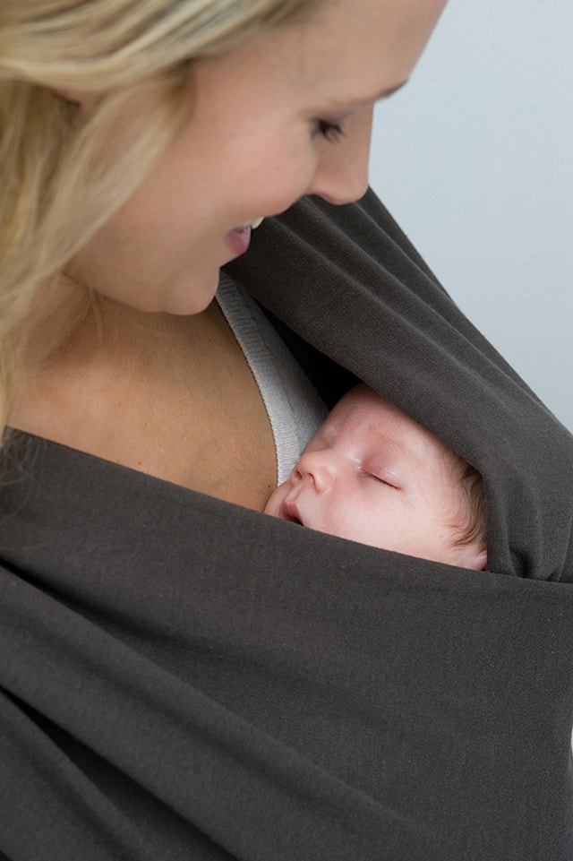 Produktbilde 2 for Bæresjal Tricot-Slen Organic Dark Grey