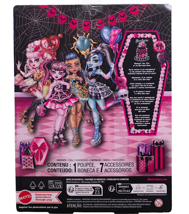 Produktbilde 4 for Monster High Scary Sweet Birthday Motedukke Cupid
