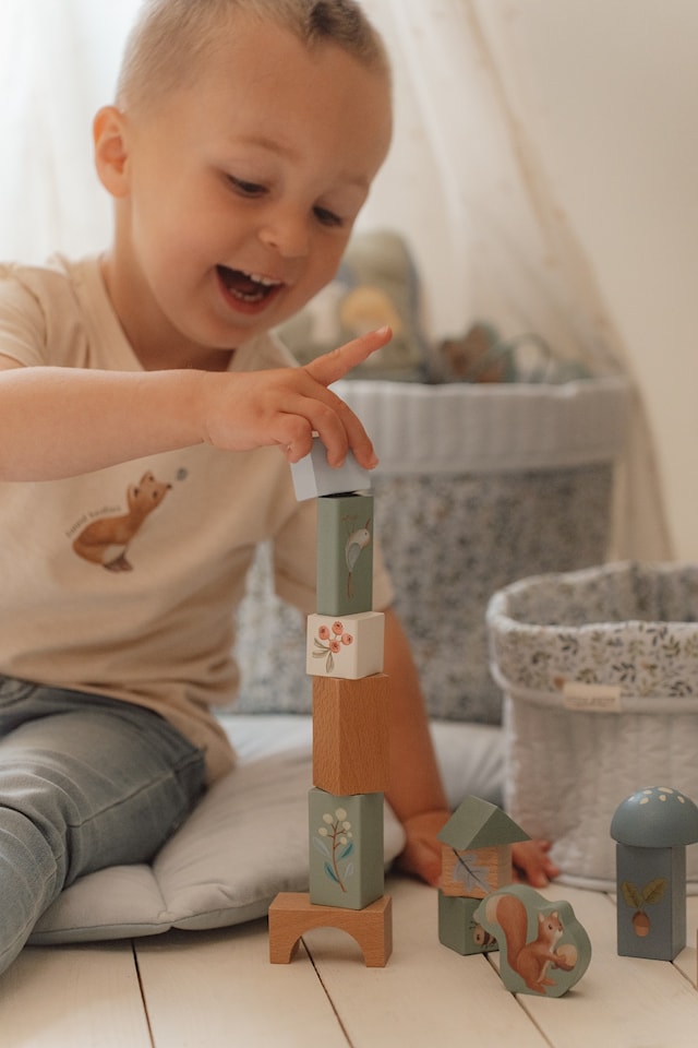 Produktbild 4 för Forest Friends Byggklossar i Trä Little Dutch