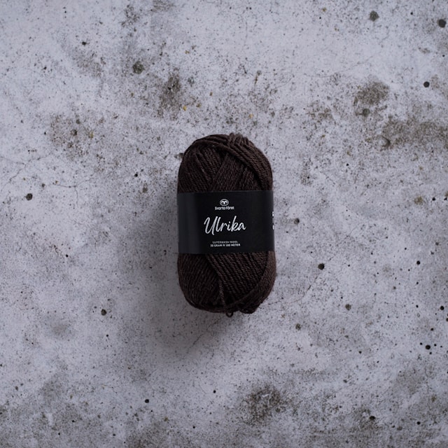 Ulrika Villalanka 50 g Meleerattu tummanruskea Svarta Fåret
