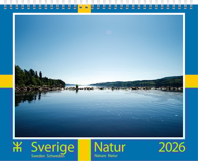 Produktbild 1 för Väggkalender Sverige Natur 2026 Almanacksförlaget