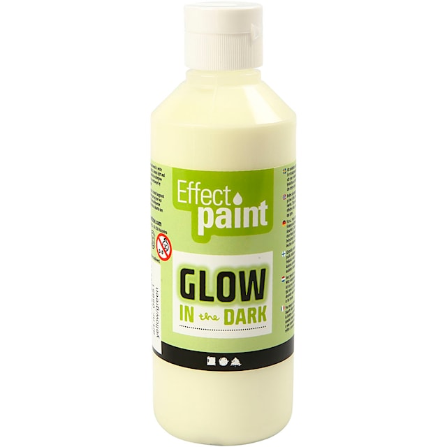 Produktbilde 1 for Glow in the dark, 250 ml, grønn/gul