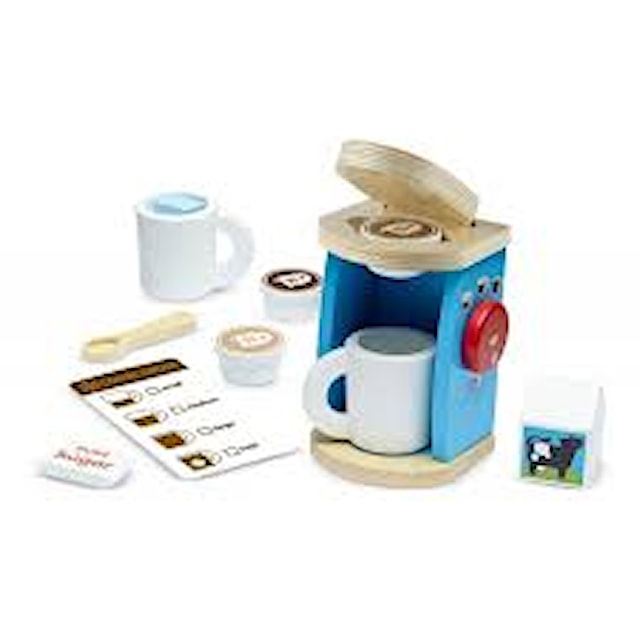 Produktbilde 1 for Wooden Brew & Serve Coffee Set, Kaffemaskin, Melissa & Doug