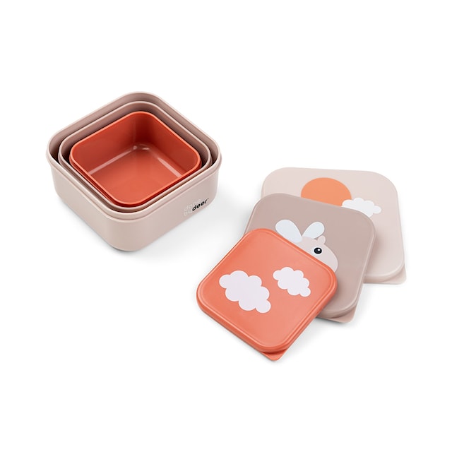 Produktbilde 2 for Done by Deer Snack box set 3 pcs Happy clouds Powder