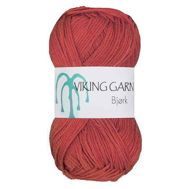 Bjørk Garn Bomullsmix 50 g Bränd orange 554 Viking Garn