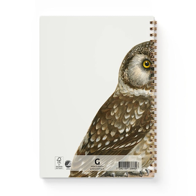 Produktbild 3 för Anteckningsbok A5 Pärluggla