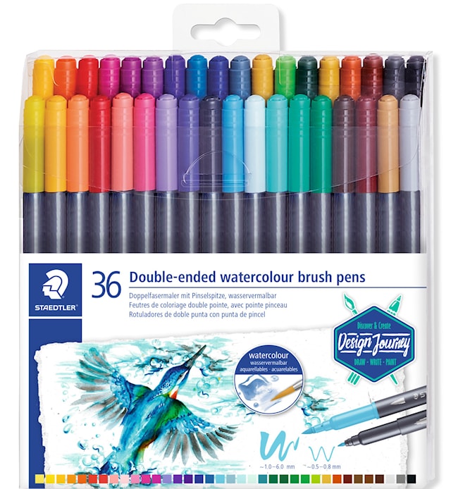 Marsgraphic Duo Brushpens 36-p Design Journey Staedtler