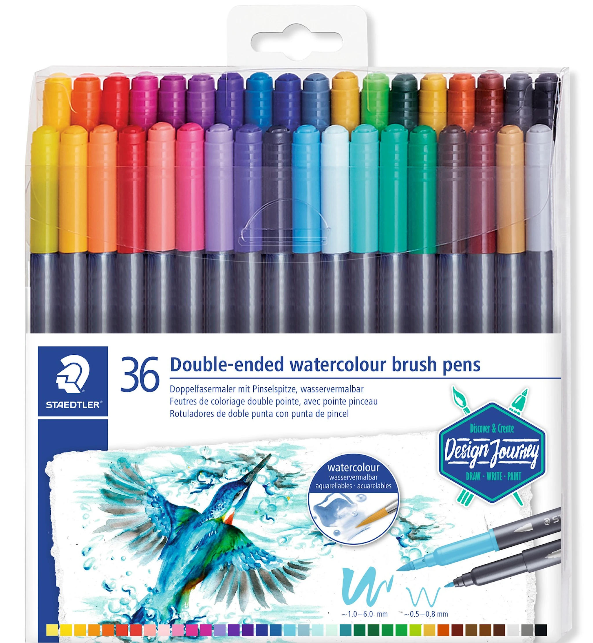 Tuotekuva ille Marsgraphic duo Brushpens 36-pack Staedtler