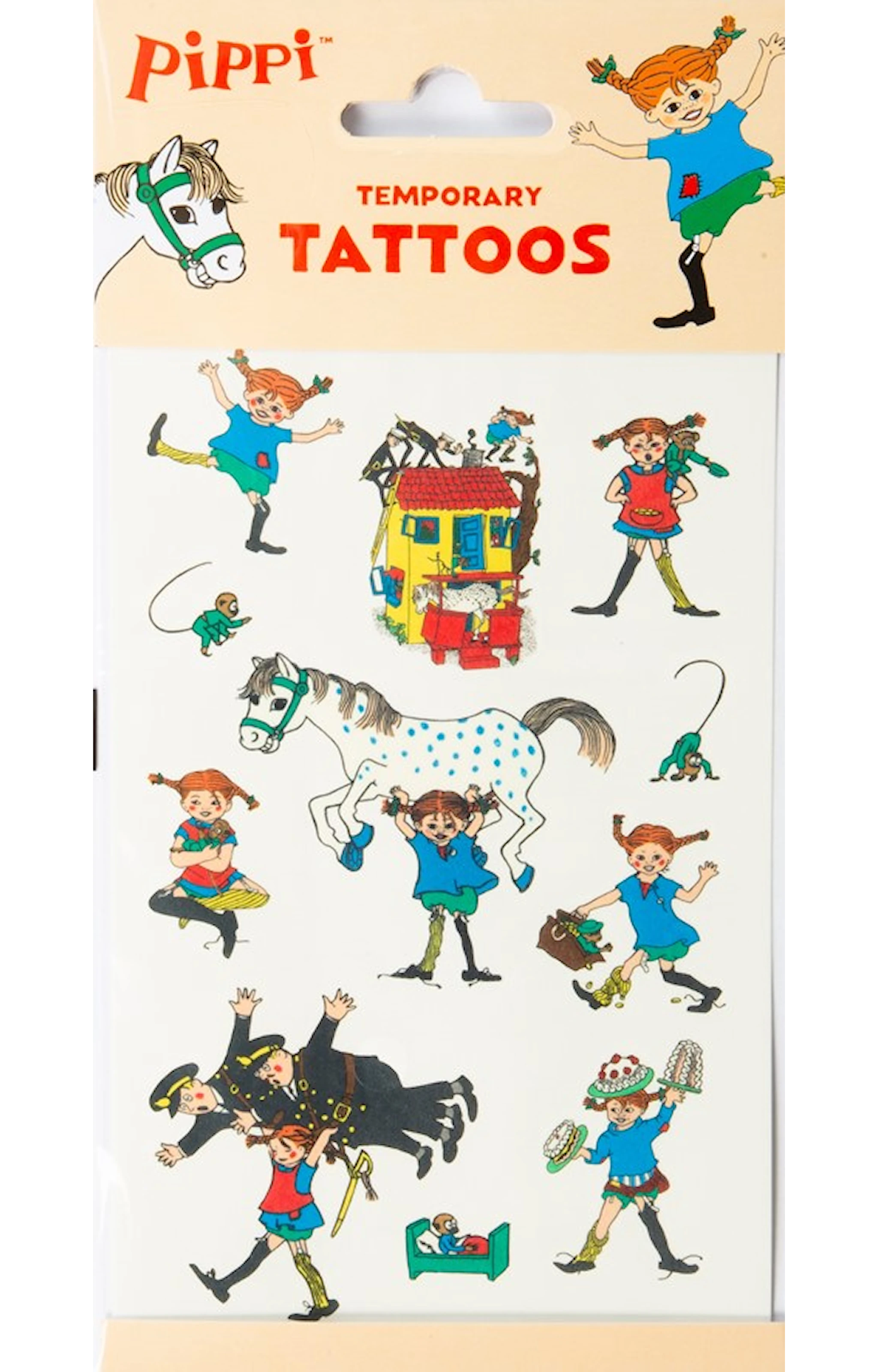 Produktbilde for Tatoveringer Pippi 1 ark