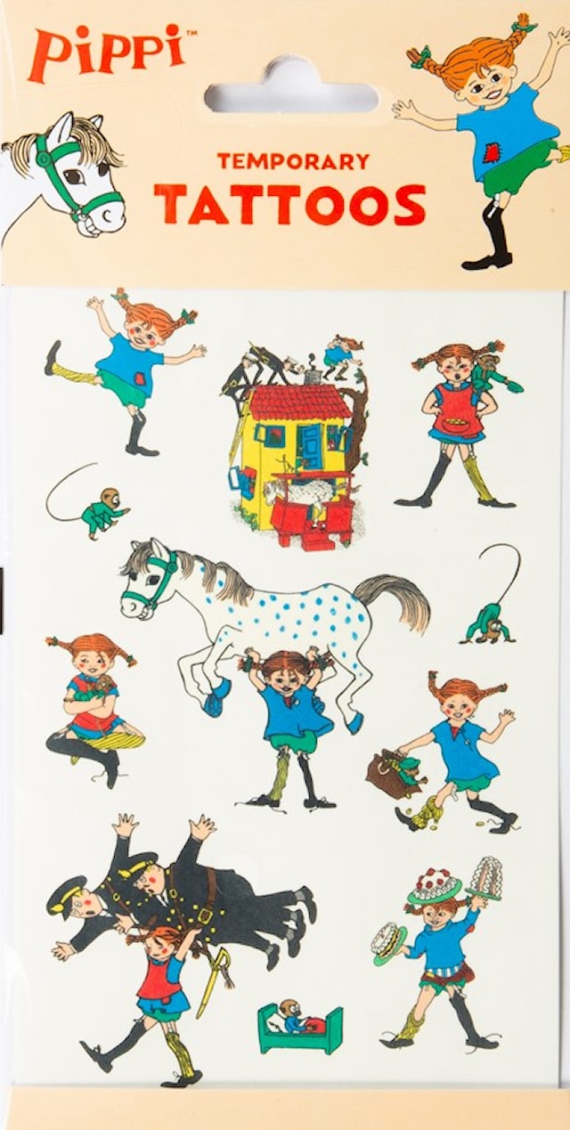 Produktbild 1 för Tatueringar Pippi 1 ark