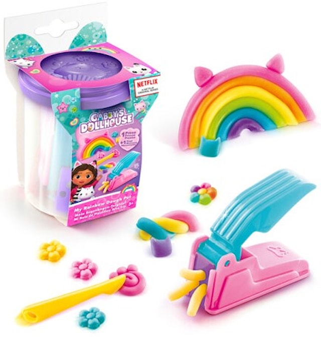 Tuotekuva 1 - GABBY'S DOLLHOUSE My Rainbow Dough Pot