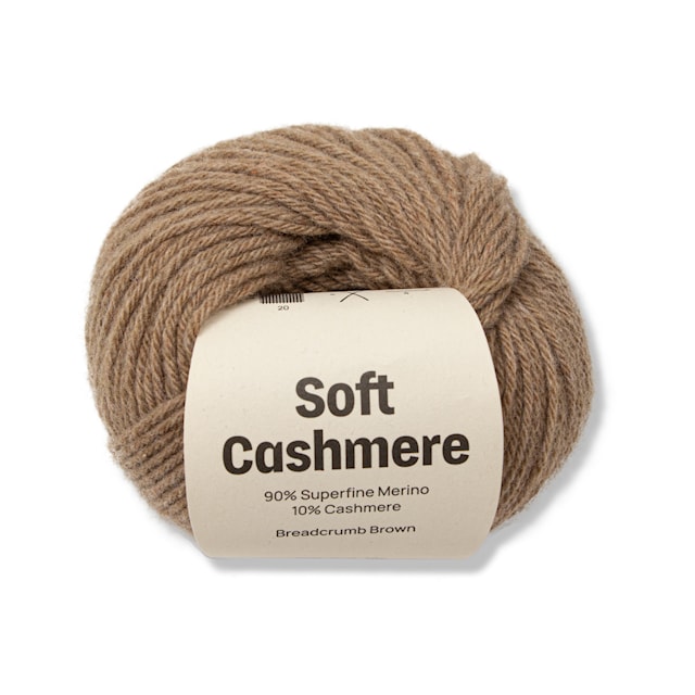 Soft Cashmere Kashmir/merinovilla 25 gr Breadcrumb brown A737 Adlibris
